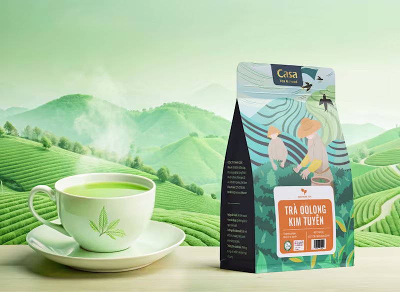 Cover image for CASA tea leaf - Packaging design