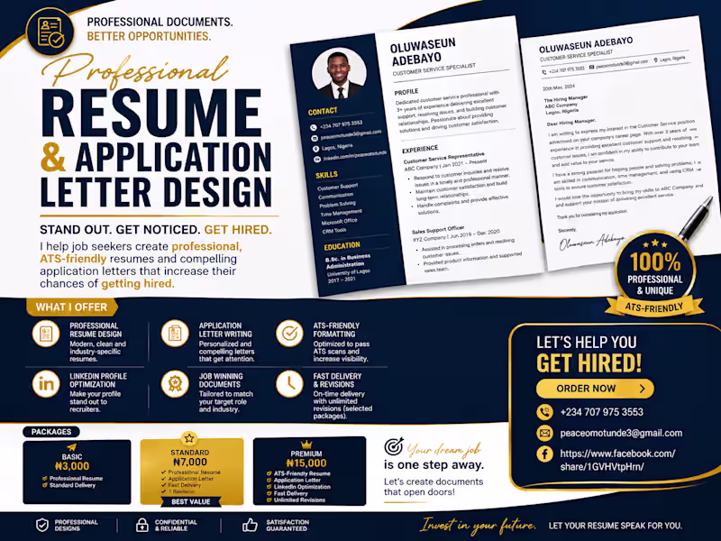 Cover image for Professional CV & Resume Design