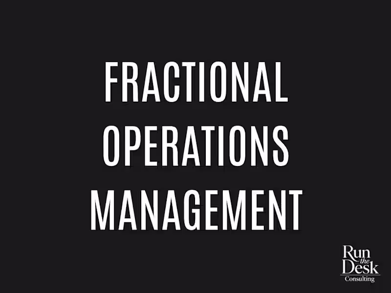Cover image for Fractional Operations Management