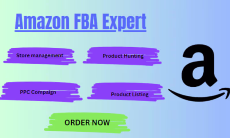 Cover image for I will be your Amazon FBA expert