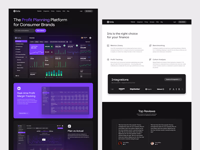 Cover image for SaaS Dashboard Design for Finance Analytics