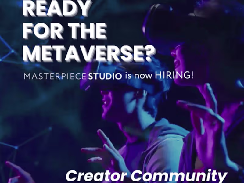 Cover image for Masterpiece Studio job post graphic