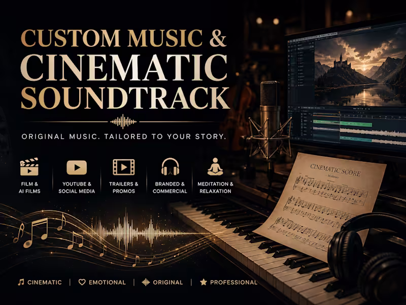 Cover image for Custom Theme Music, IP Music & Sound Design for Creative Project