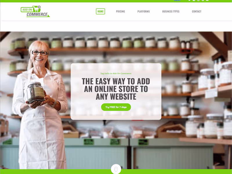 Cover image for Add On Commerce - The easy way to add e-commerce to any website