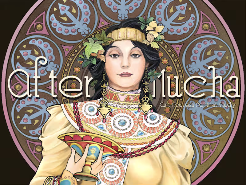 Cover image for 🎨Art Nouveau Portrait Study —