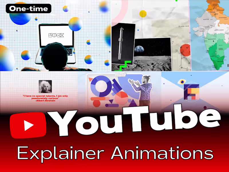 Cover image for Premium Explainer Animation for YouTube (One-Time)
