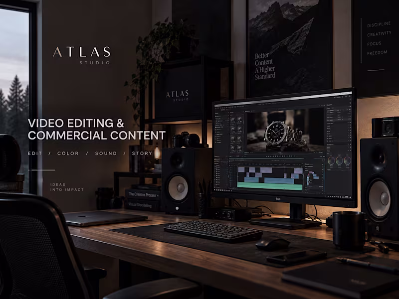 Cover image for Creative Video Editing & Commercial Content