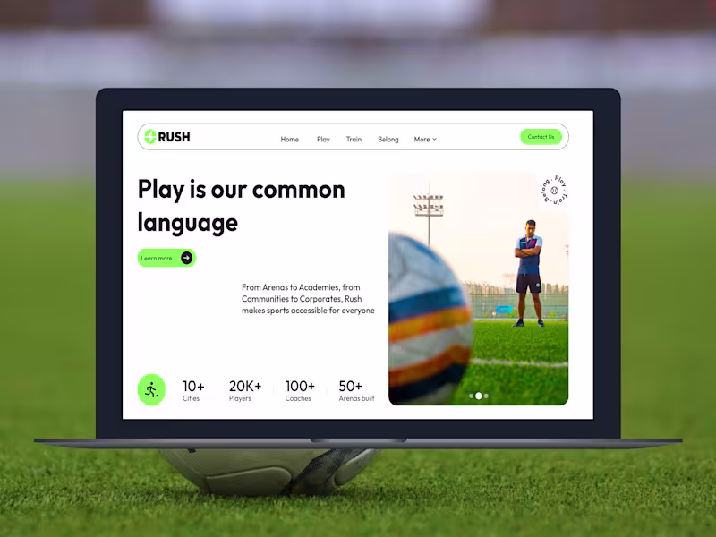 Cover image for Rush Website Redesign