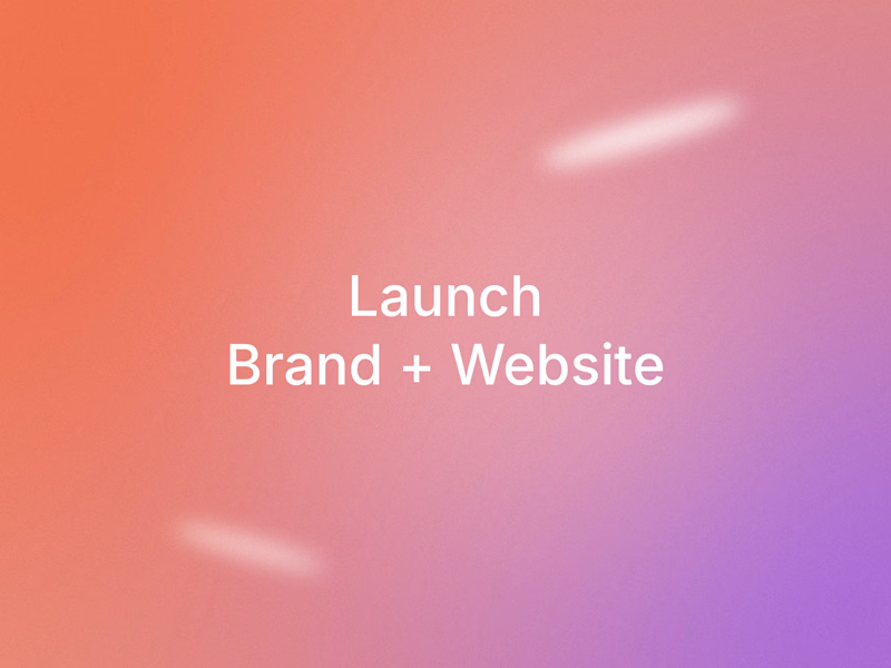 Cover image for Launch: Brand + Website