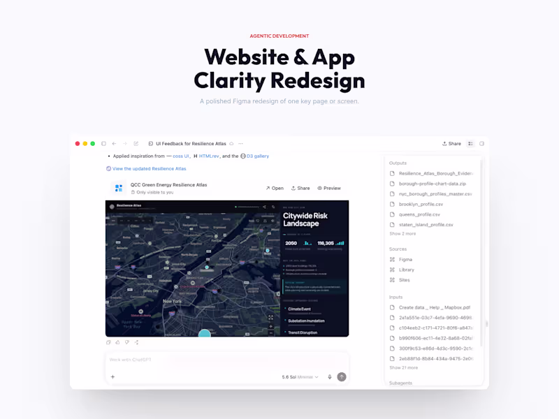 Cover image for Website & App Clarity Redesign