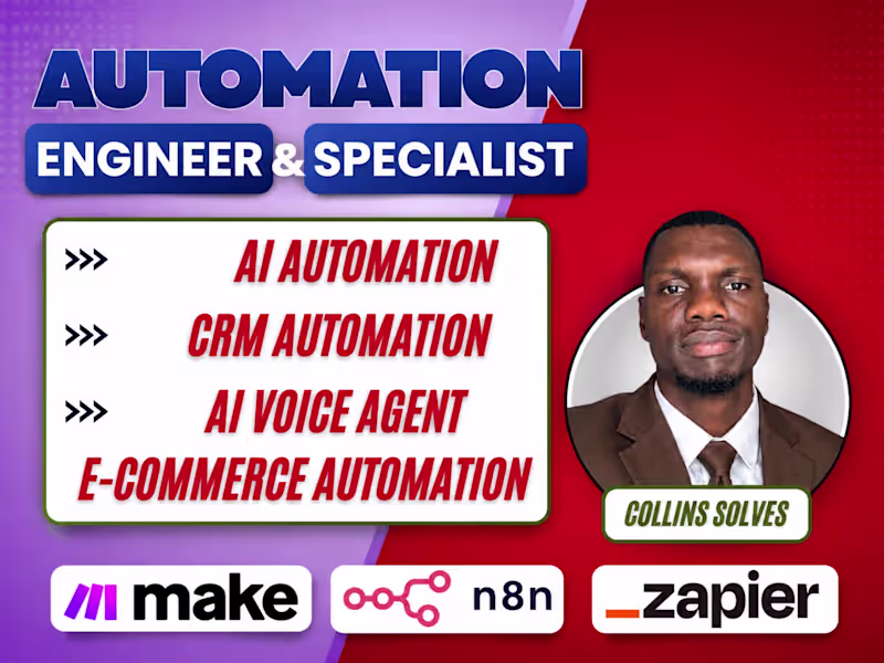 Cover image for Ai automation specialist and engineer