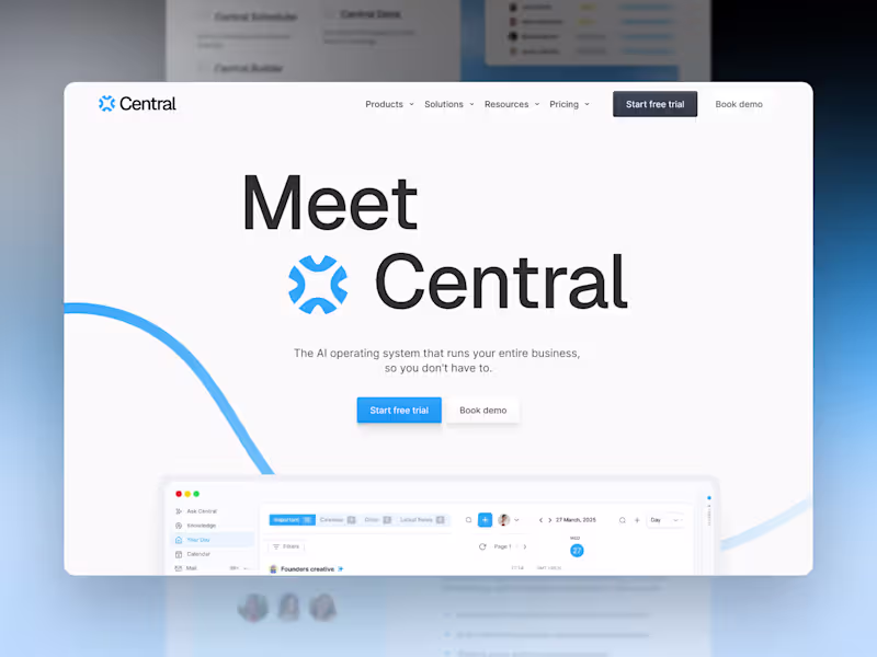 Cover image for Central — Brand Identity & Website