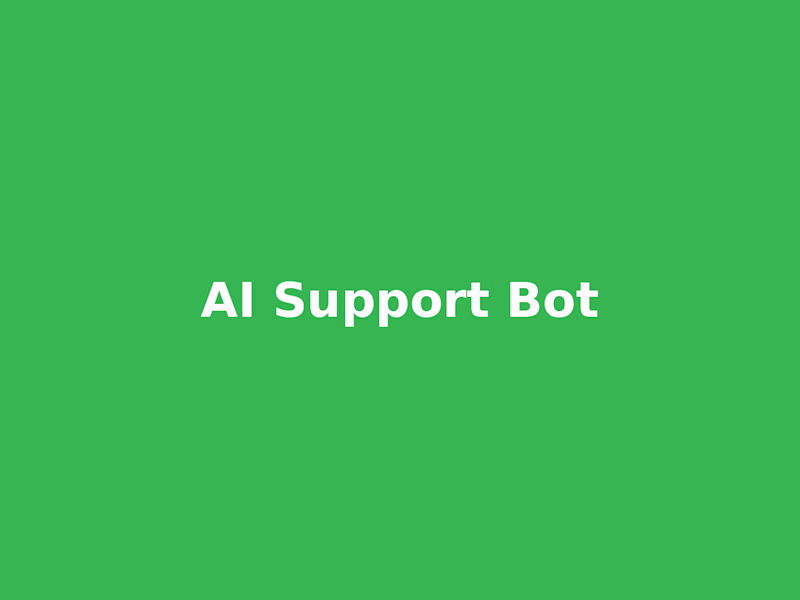 Cover image for AI Support / Knowledge-Base Bot