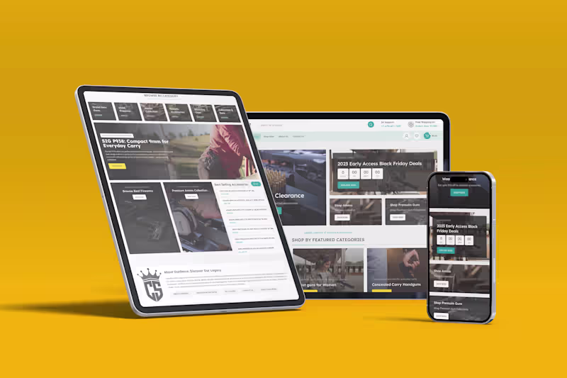 Cover image for Web Design for GUNFENSE.COM