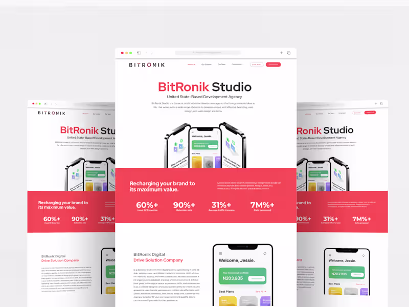Cover image for Studio Website Design