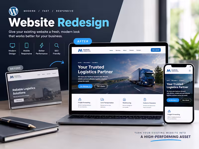 Cover image for WordPress Website Redesign