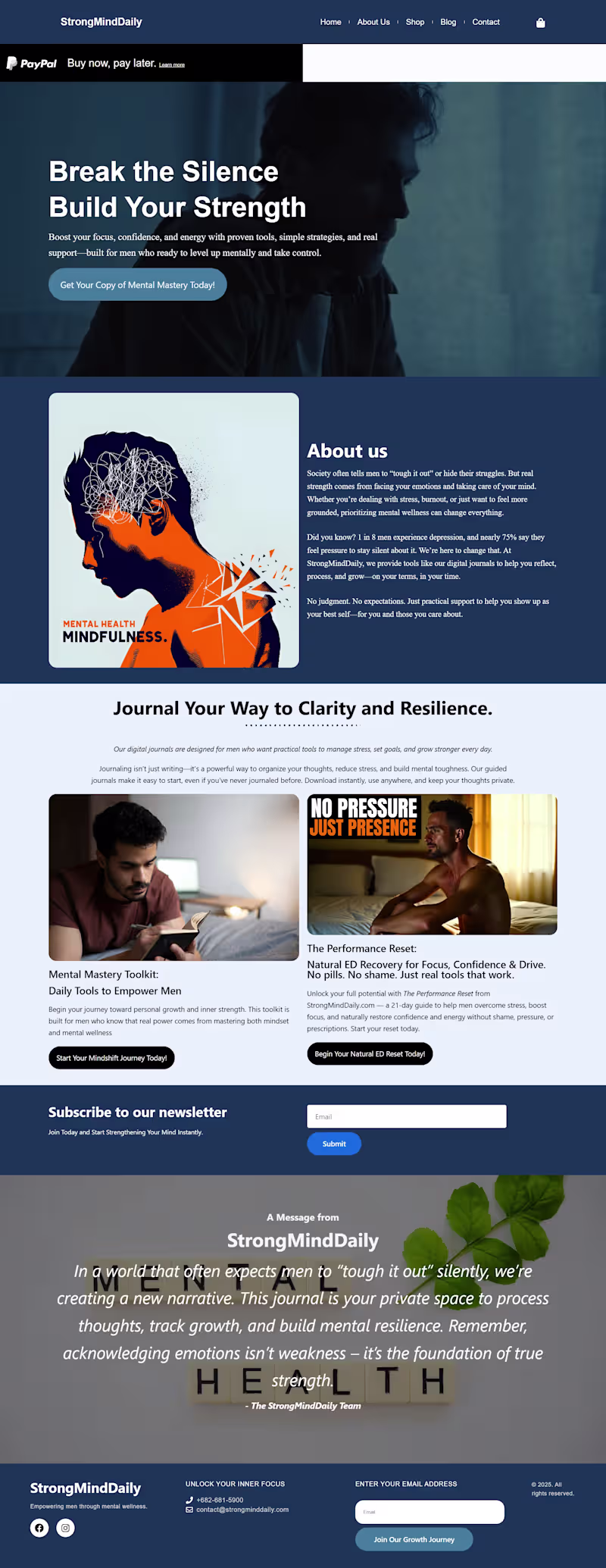 Cover image for Mental Wellness Brand Website & Digital Product Funnel