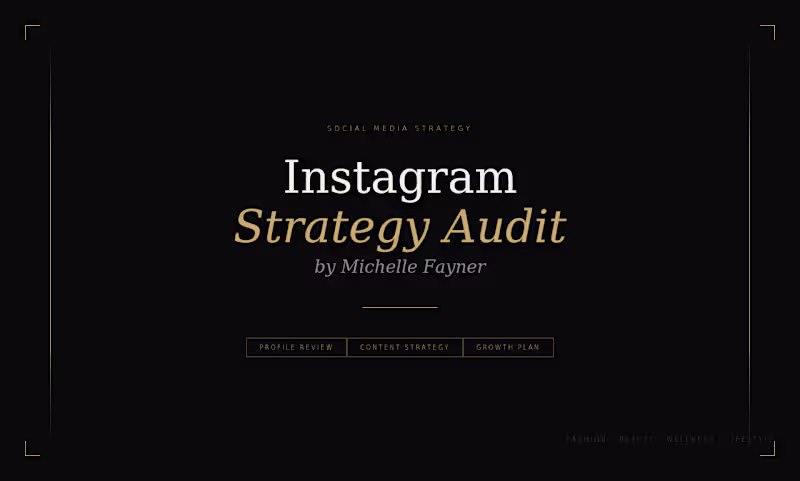 Cover image for Here's a sample Instagram audit