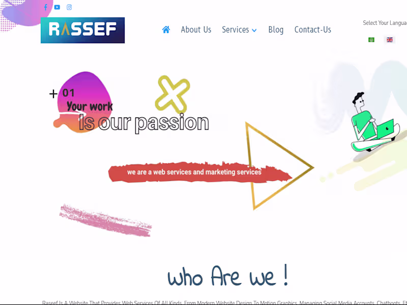 Cover image for Rassef website