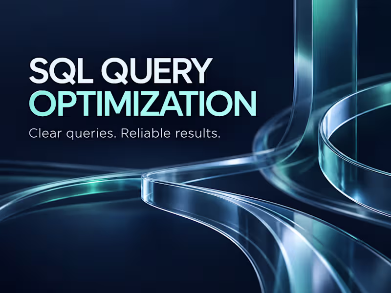 Cover image for SQL Query Optimization & Troubleshooting