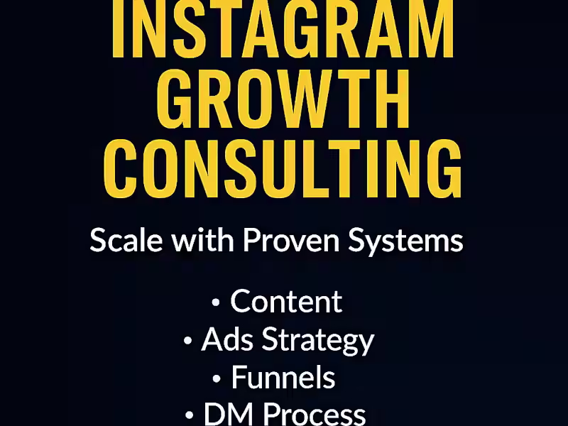 Cover image for Instagram growht consulting: Scale with proven systems