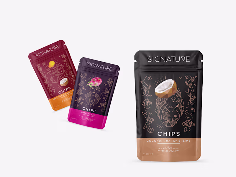 Cover image for Illustrated packaging design for a