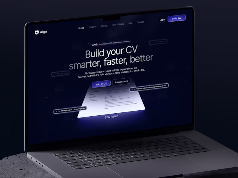 Cover image for 📃 Web Design for AI CV builder | Hyperactive