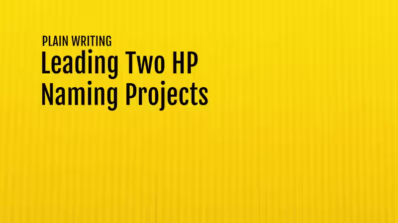 Cover image for HP Naming Projects
