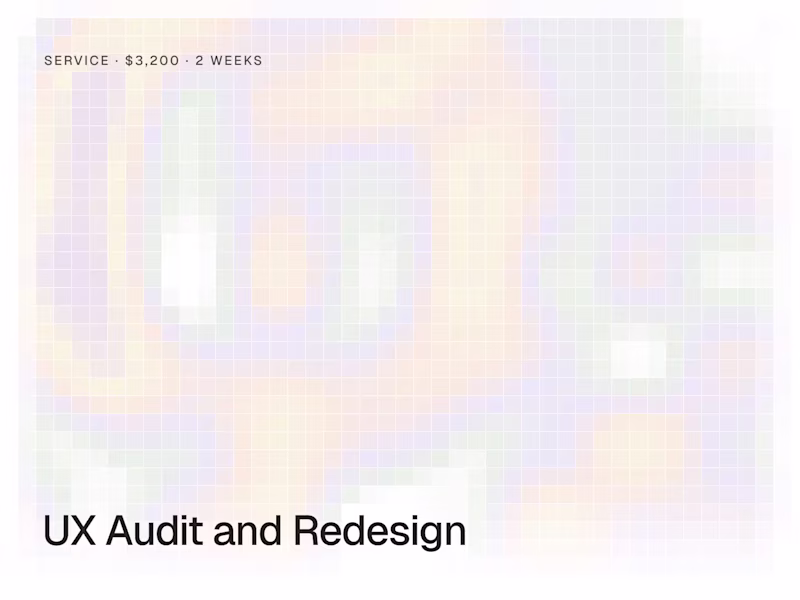 Cover image for UX Audit and Redesign for a Live Product