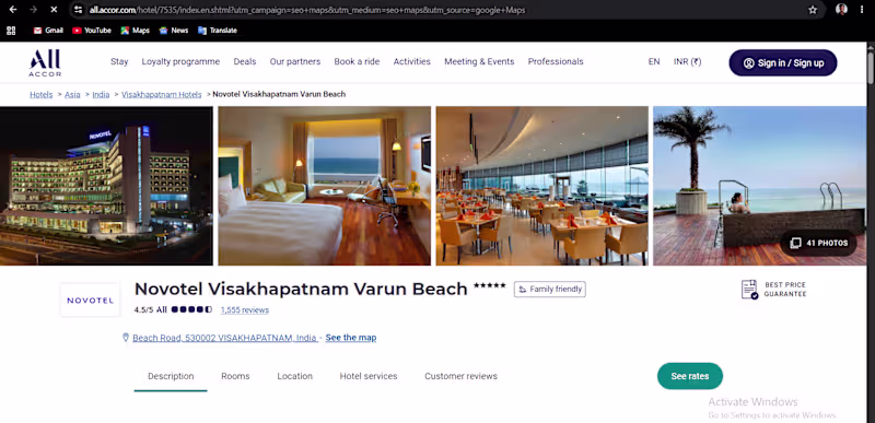 Cover image for Novotel Hotel Website Experience
Designed and