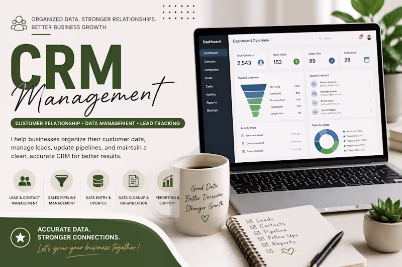 Cover image for CRM Management & Customer Relationship Support