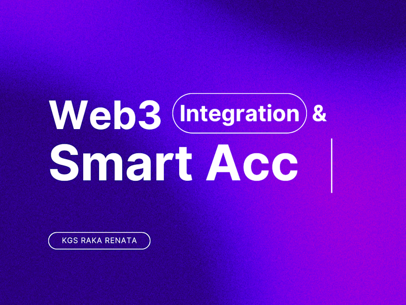 Cover image for Web3 Integration & Smart Account Setup