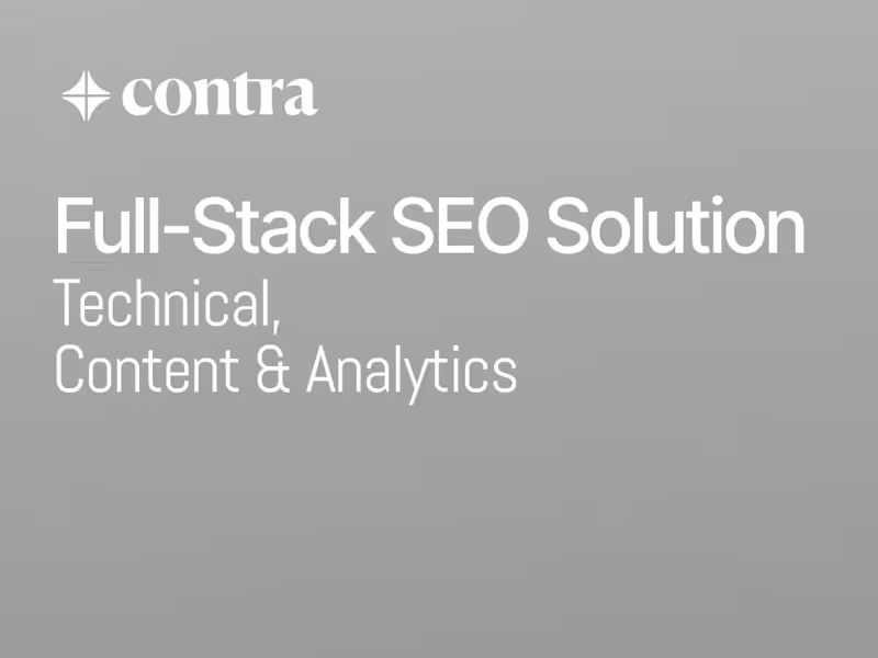 Cover image for Full-Stack SEO Solution: Technical, Content & Analytics