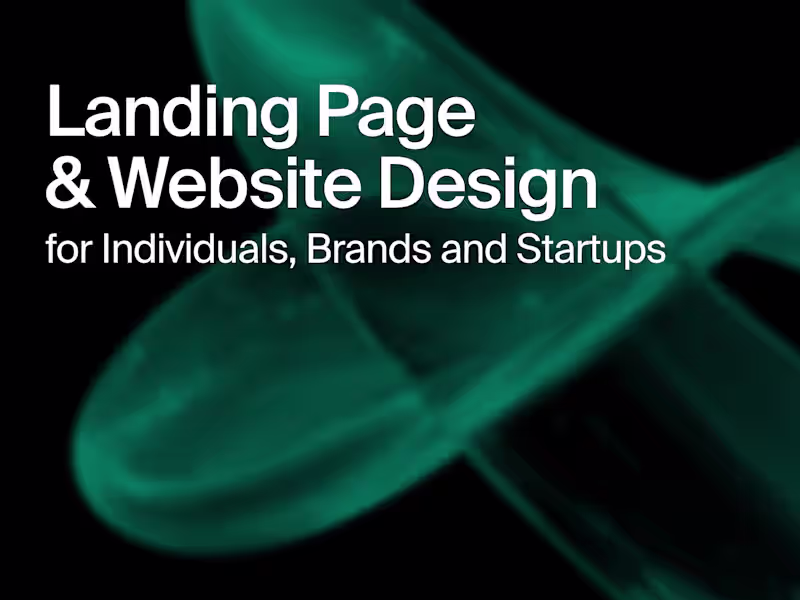 Cover image for Landing Page & Website Design in Webflow, Framer, and React