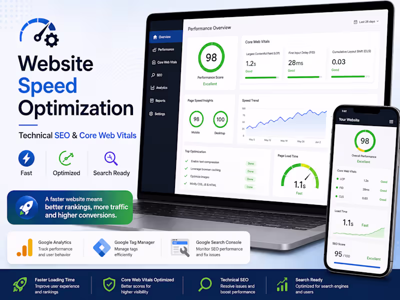 Cover image for ⚡ Website Speed Optimization & Technical SEO