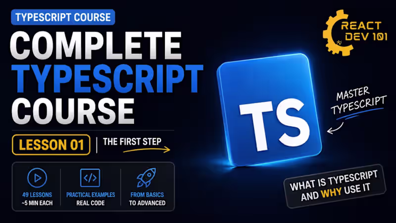 Cover image for TypeScript Course for React Developers.