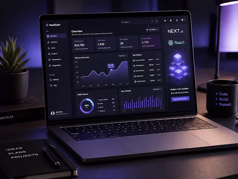 Cover image for Modern React / Next.js Website Development