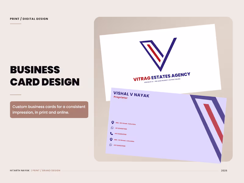 Cover image for Business Card Design for Print & Digital