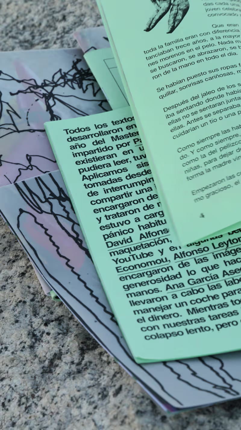 Cover image for Editorial design for Zine "Delirio