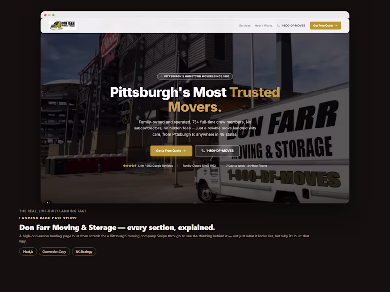 Cover image for Here's a landing page I