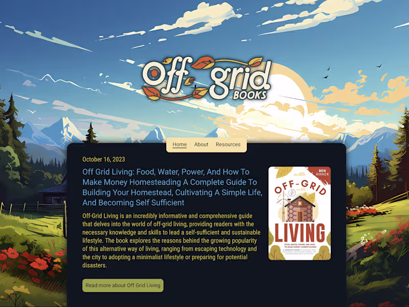 Cover image for Off-Grid Books