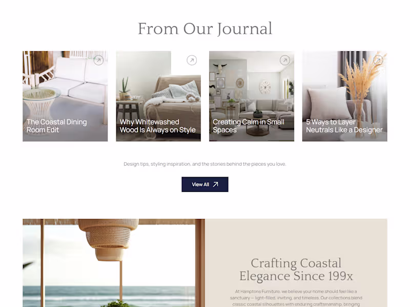 Cover image for Modern Coastal – Premium Furniture