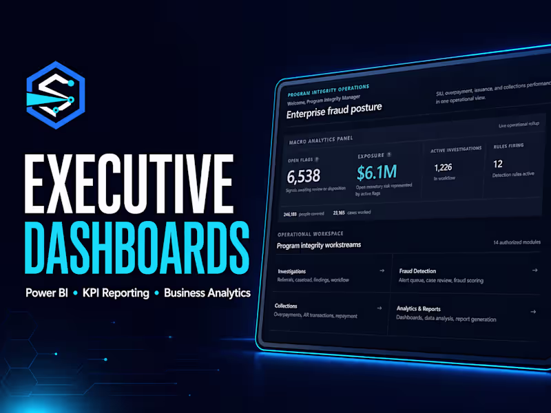 Cover image for Custom Executive Dashboard & Analytics System