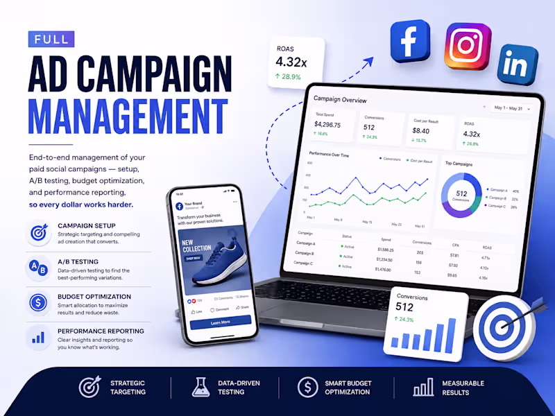 Cover image for Full Ad Campaign Management