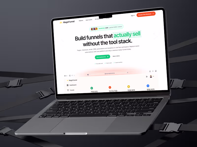 Cover image for MagicFunnel - High-Converting SaaS Landing
