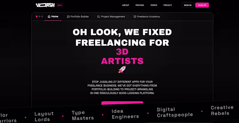 Cover image for Voash — Freelance Platform for Designers