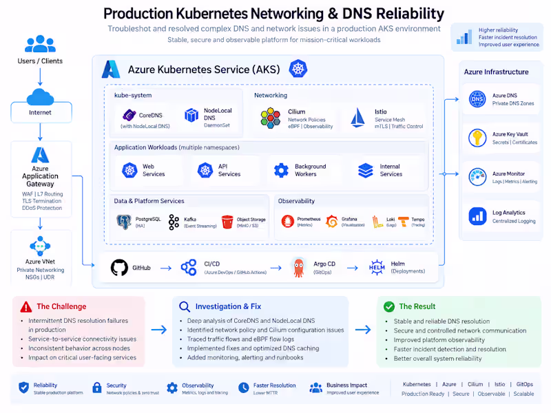 Cover image for Production Kubernetes Networking & DNS Reliability