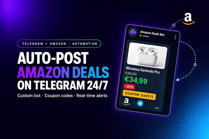 Cover image for Automatic Amazon Deals on your Telegram channels