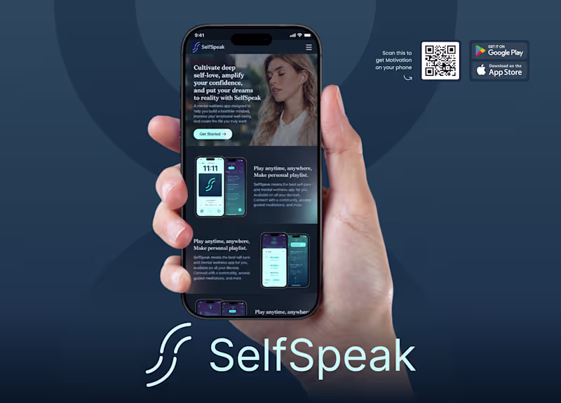 Cover image for Wellness Health Mobile App Landing Page Design