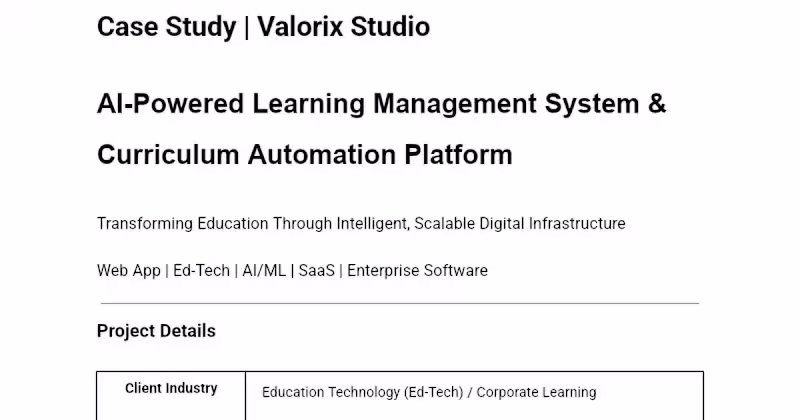 Cover image for AI-Powered Learning Management System Development